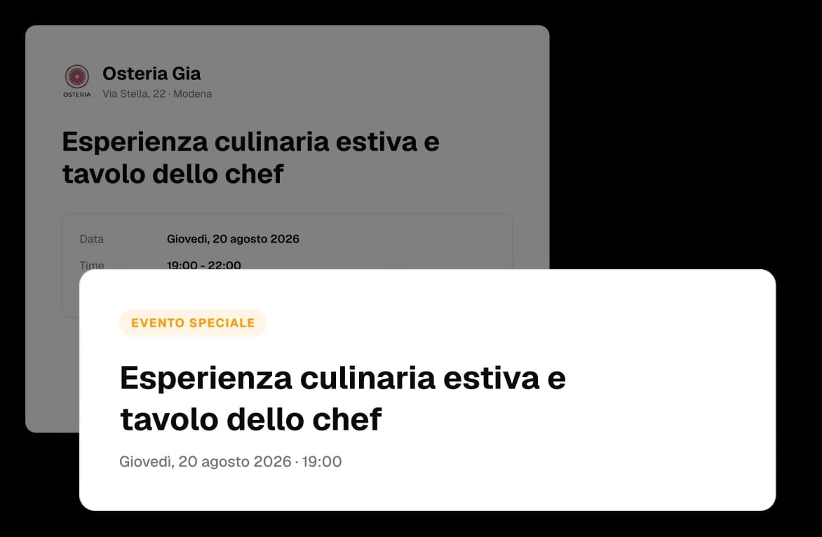 Restaurant website preview